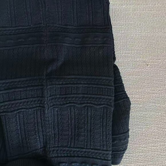 NEW Sezane Aphrodite Midi Dress Small Black Noir Vacation Knit French Classic - Picture 10 of 11